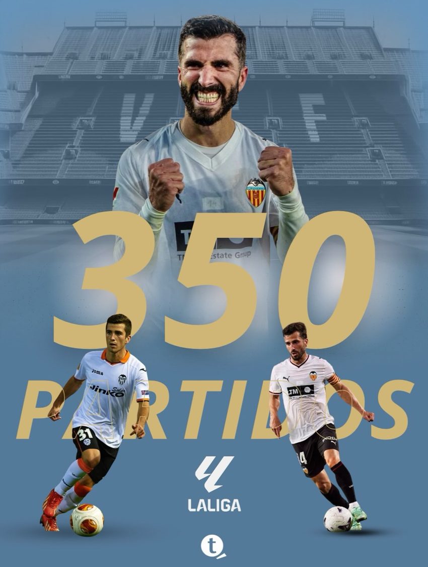 jose_gaya 350 partidos en laliga